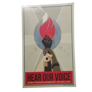 "Hear Out Voice - Women's March on Washington - January 21, 2017" Poster